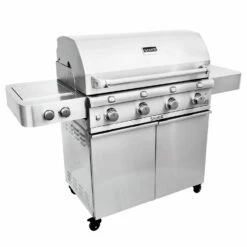 Saber R67SC0017 4-Burner Deluxe Freestanding Infrared Grill With Side Burner, 40-Inches -Broil King Shop r67sc0017 c 02 20