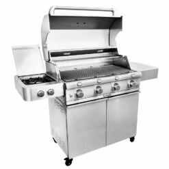 Saber R67SC0017 4-Burner Deluxe Freestanding Infrared Grill With Side Burner, 40-Inches -Broil King Shop r67sc0017 d 02 20