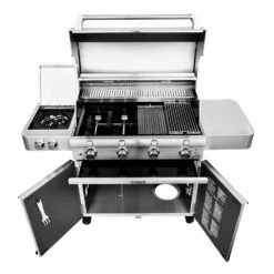 Saber R67SC0017 4-Burner Deluxe Freestanding Infrared Grill With Side Burner, 40-Inches -Broil King Shop r67sc0017 e 02 20