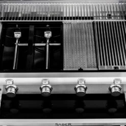 Saber R67SC0017 4-Burner Deluxe Freestanding Infrared Grill With Side Burner, 40-Inches -Broil King Shop r67sc0017 g 02 20