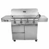Saber R67SC0917 4-Burner Elite Freestanding Infrared Grill With Rotisserie & Side Burner, 40-Inches
