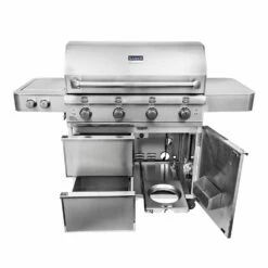 Saber R67SC0917 4-Burner Elite Freestanding Infrared Grill With Rotisserie & Side Burner, 40-Inches -Broil King Shop r67sc0917 f 02 20