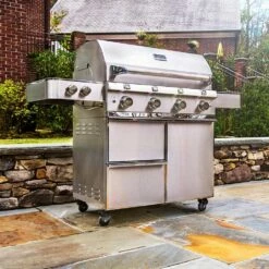 Saber R67SC0917 4-Burner Elite Freestanding Infrared Grill With Rotisserie & Side Burner, 40-Inches -Broil King Shop r67sc0917 ls i 02 20