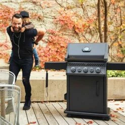 Napoleon RSE425RSIBK-1-PHM Phantom Rogue SE 425 Gas Grill On Cart With Infrared Side And Rear Burners -Broil King Shop rse425rsibk 1 phm config h 11 22
