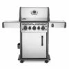 Napoleon RSE425RSIBSS Rogue SE 425 Gas Grill On Cart With Infrared Side And Rear Burners, 23.75-Inches