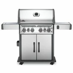 Napoleon RSE525RSIBSS Rogue SE 525 Gas Grill On Cart With Infrared Side And Rear Burners, 28.75-Inches