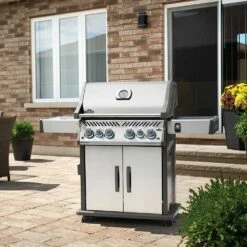 Napoleon RSE525RSIBSS Rogue SE 525 Gas Grill On Cart With Infrared Side And Rear Burners, 28.75-Inches -Broil King Shop rse525rsibpss ls a 07 20