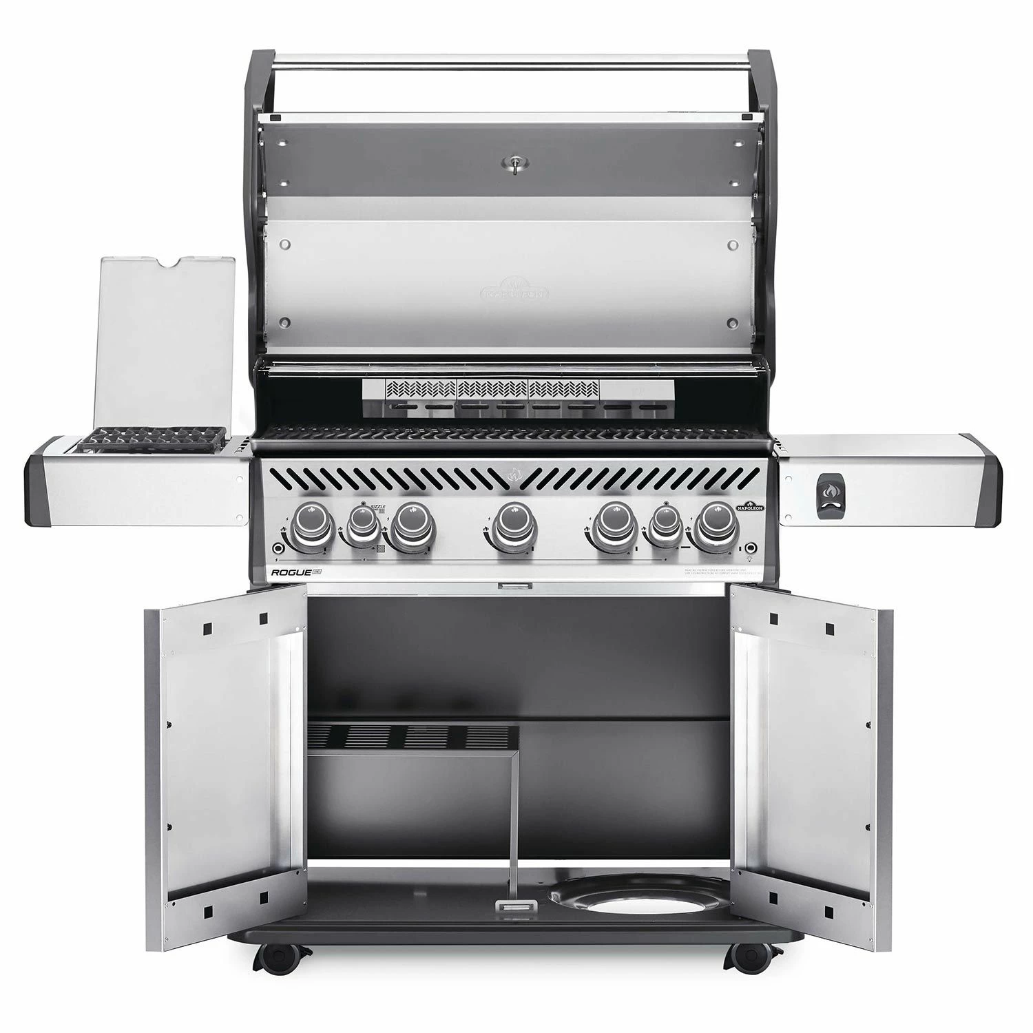 Napoleon RSE625RSIBSS Rogue SE 625 Gas Grill On Cart With Infrared Side And Rear Burners, 34.75-Inches 2 Napoleon RSE625RSIBSS Rogue SE 625 Gas Grill On Cart With Infrared Side And Rear Burners, 34.75-Inches - Image 2