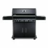 Napoleon RXT625SIBK Rogue XT 625 Black Gas Grill On Cart With Infrared Side Burner, 34.75-Inches