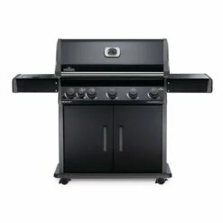 Napoleon RXT625SIBK Rogue XT 625 Black Gas Grill On Cart With Infrared Side Burner, 34.75-Inches