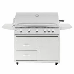 Summerset SIZ40-CART-SIZ40-DC Sizzler Series Gas Grill On Deluxe Cart, 40-Inch