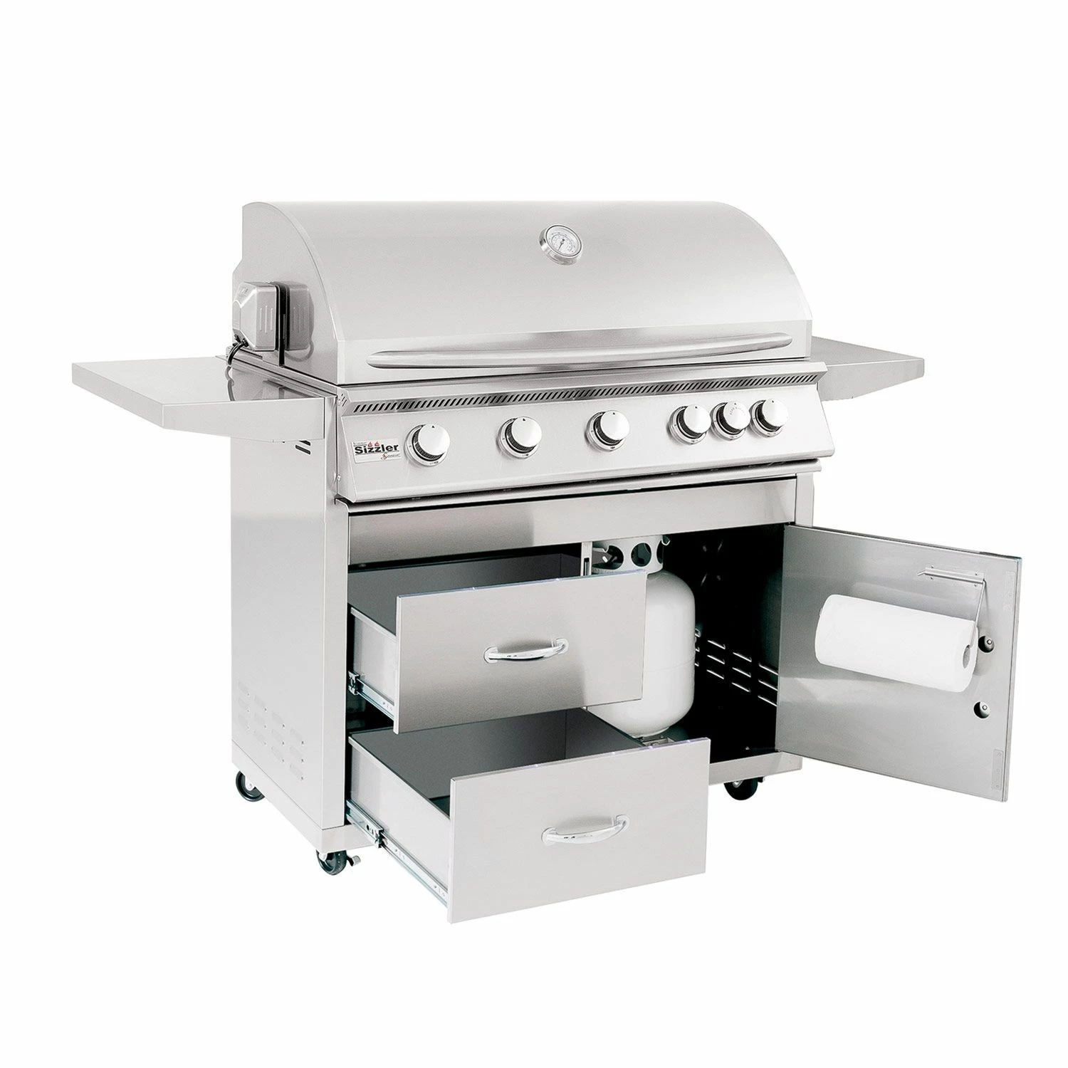 Summerset SIZ40-CART-SIZ40-DC Sizzler Series Gas Grill On Deluxe Cart, 40-Inch 2 Summerset SIZ40-CART-SIZ40-DC Sizzler Series Gas Grill On Deluxe Cart, 40-Inch - Image 2