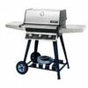 Modern Home Products THRG2 Hybrid Gas Grill With SearMagic Grids On Cart, 27-Inch