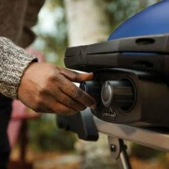 Napoleon TQ285X-BL-1 TravelQ 285 Portable Grill With Scissor Cart, Propane -Broil King Shop tq285x muskoka lifestyle knobs bl