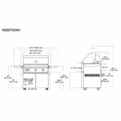 Viking 5 Series Stainless Steel Cart Gas Grill With ProSear Burner & Rotisserie, 36-Inch (VQGFS536) -Broil King Shop vqgfs536 c 05 21