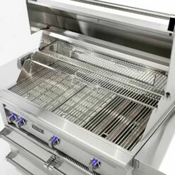 Viking 5 Series Stainless Steel Gas Grill On Stainless Steel Grill Base With ProSear Burner & Rotisserie, 42-Inch (VQGI542BSS) -Broil King Shop vqgi554 feat c 05 21 2