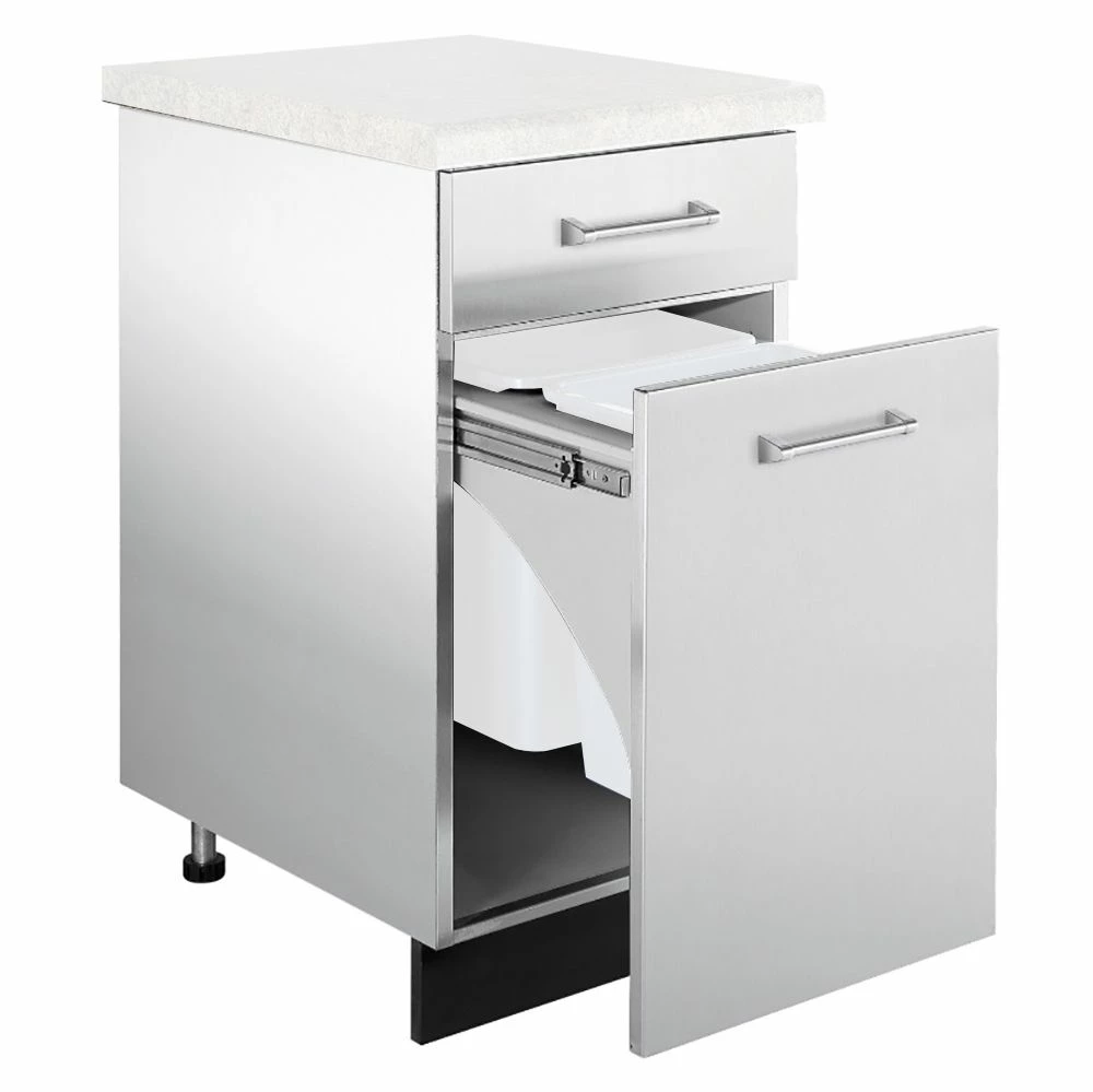 Viking Stainless Steel Trash Pullout Base Cabinet (VTPO1810SS) 1 Viking Stainless Steel Trash Pullout Base Cabinet (VTPO1810SS)