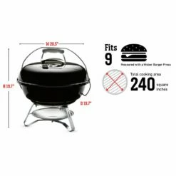 Weber Jumbo Joe Portable Charcoal Grill, 18-Inch (WEB-1211001) 23 Weber Jumbo Joe Portable Charcoal Grill, 18-Inch (WEB-1211001) -Broil King Shop web 1211001 spec a 05 22