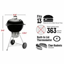 Weber Master-Touch Charcoal Grill, 22-Inch (WEB-MTOUCH) -Broil King Shop web 14501001 spec a 05 22