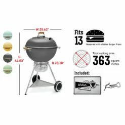 Weber 70th Anniversary Edition Kettle Charcoal Grill, 22-Inch -Broil King Shop web 19521001 p 04 23