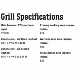 Weber Spirit Smart 3-Burner Freestanding Gas Grill (WEB-EX-SX-315) -Broil King Shop web 46502401 spec b 05 22