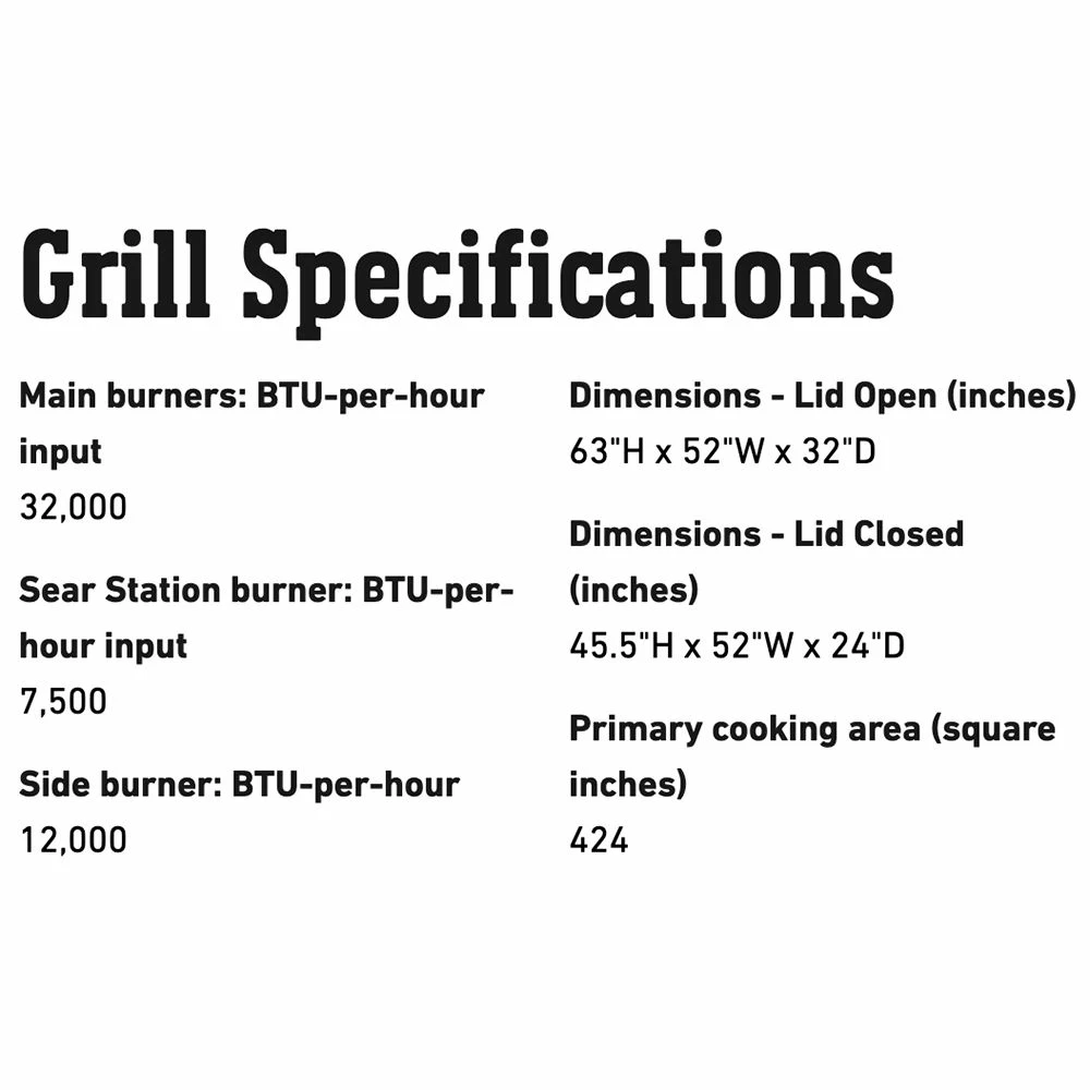 Weber Spirit E-330 3-Burner Freestanding Propane Gas Grill With Sear Station (WEB-46810001) 12 Weber Spirit E-330 3-Burner Freestanding Propane Gas Grill With Sear Station (WEB-46810001) - Image 12