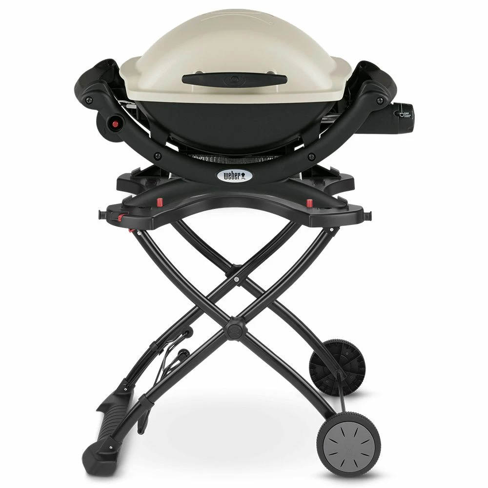 Weber Q1000 Portable Propane Gas Grill On Scissor Cart (WEB-50060001-WEB-6557) 1 Weber Q1000 Portable Propane Gas Grill On Scissor Cart (WEB-50060001-WEB-6557)