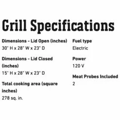 Weber Pulse 2000 Electric Grill, 120V (WEB-5012001) -Broil King Shop web 5012001 web 6012001 spec b 04 22