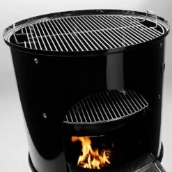Weber Smokey Mountain Cooker Charcoal Smoker, 14-Inch (WEB-711001) -Broil King Shop web 711001 ls c 05 22 2