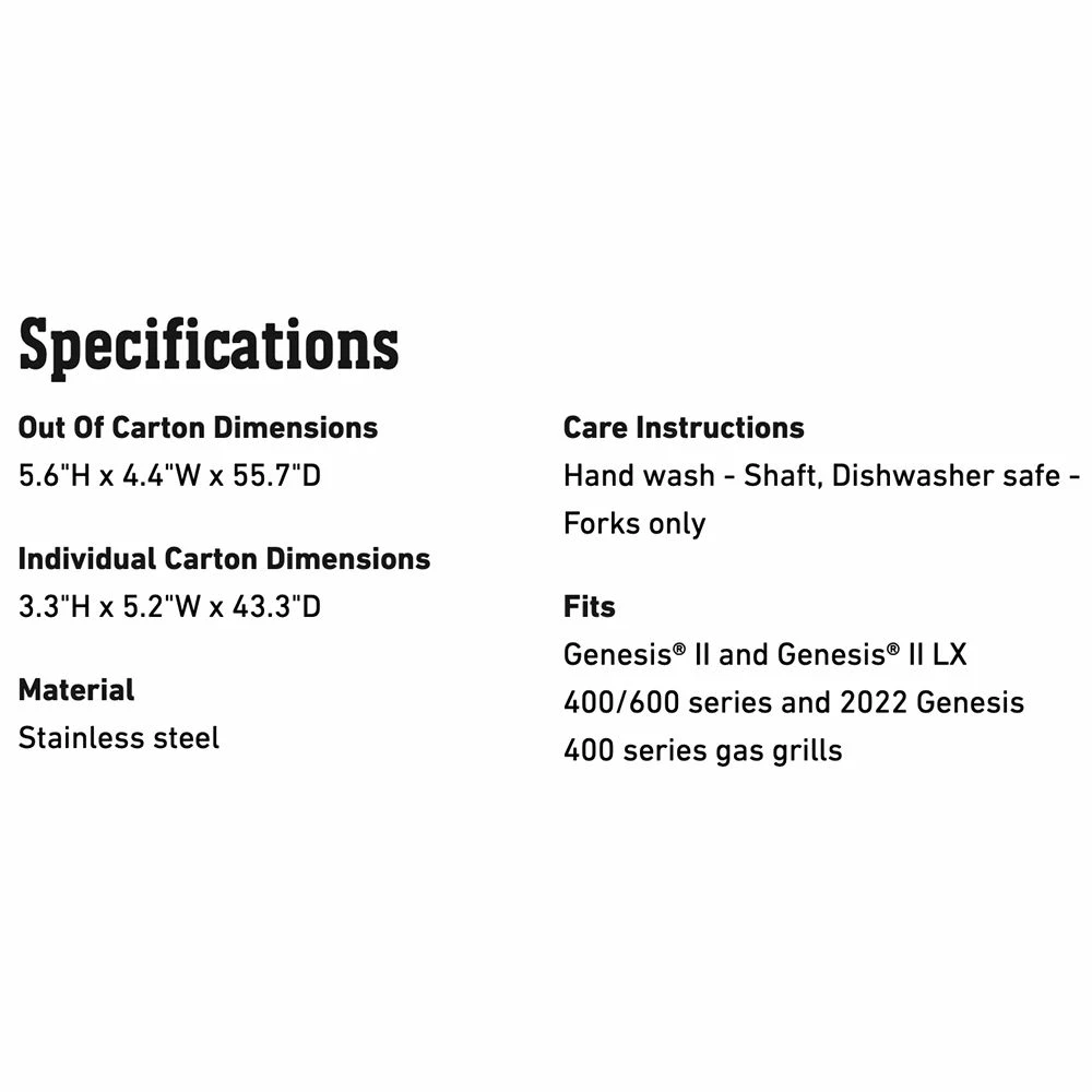 Weber Rotisserie Kit For Genesis 400 Series (WEB-7653) 2 Weber Rotisserie Kit For Genesis 400 Series (WEB-7653) - Image 2