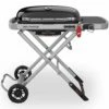 Weber Traveler Portable Propane Gas Grill With Side Table