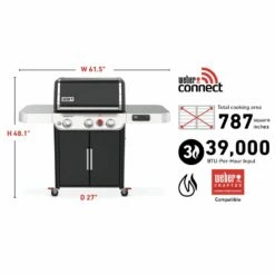 Weber Genesis Smart 3-Burner Freestanding Gas Grill With Sear Burner (WEB-EX-SX-325s) -Broil King Shop web ex sx 325s specs a 05 22