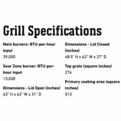 Weber Genesis Smart 3-Burner Freestanding Gas Grill With Sear Burner (WEB-EX-SX-325s) -Broil King Shop web ex sx 325s specs b 05 22