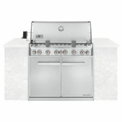 Weber Summit 6-Burner Built-In Gas Grill With Rotisserie, Sear Station And Access Doors (WEB-S-660)