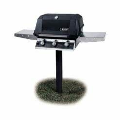Modern Home Products WRG4DD All-Infrared Gas Grill With SearMagic Grids On Patio Base, 27-Inch